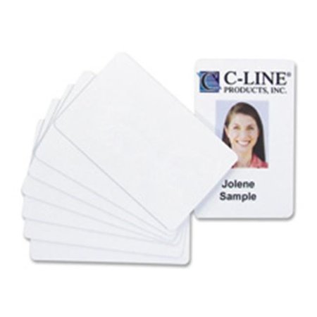 C-LINE PRODUCTS C-Line CLI89007 PVC ID Badge Cards; 3.38 in. x 2.13 in.; 100-PK; White 89007